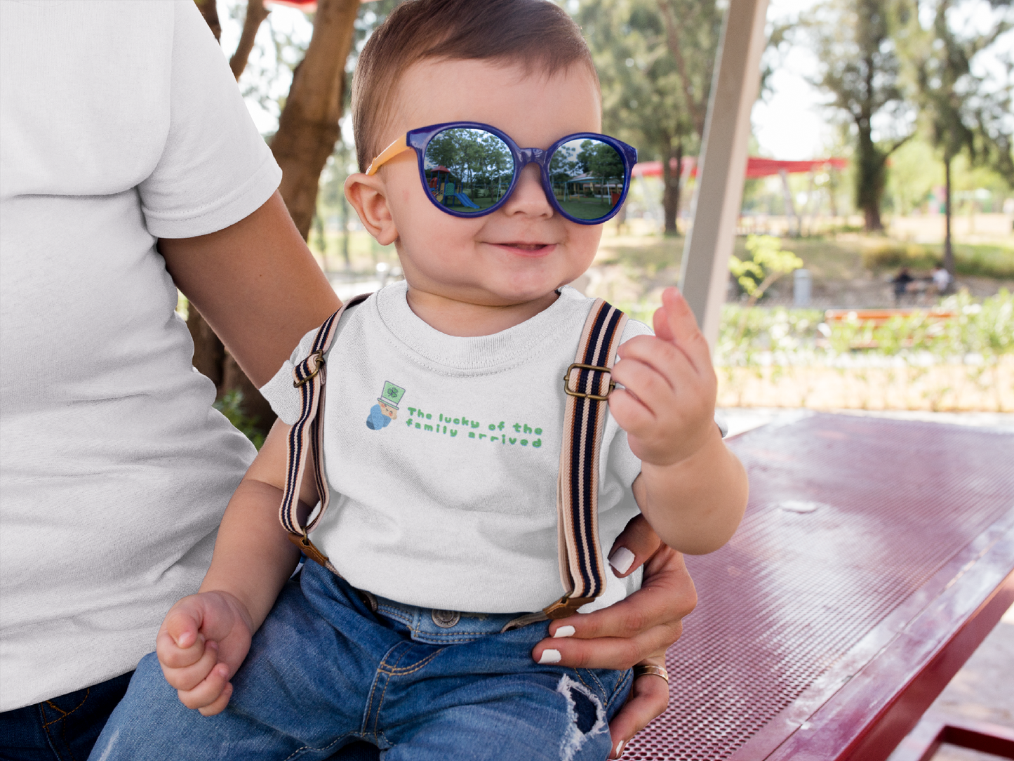 St Patreick Day Baby Bodysuit The Lucky Of The Family Arrived Jarsey