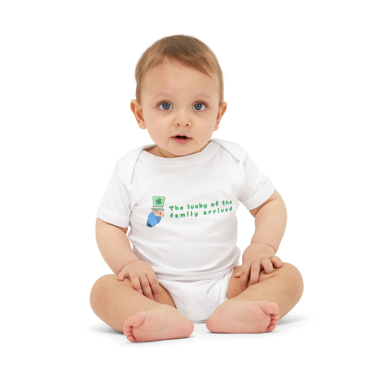 St Patreick Day Baby Bodysuit The Lucky Of The Family Arrived Jarsey