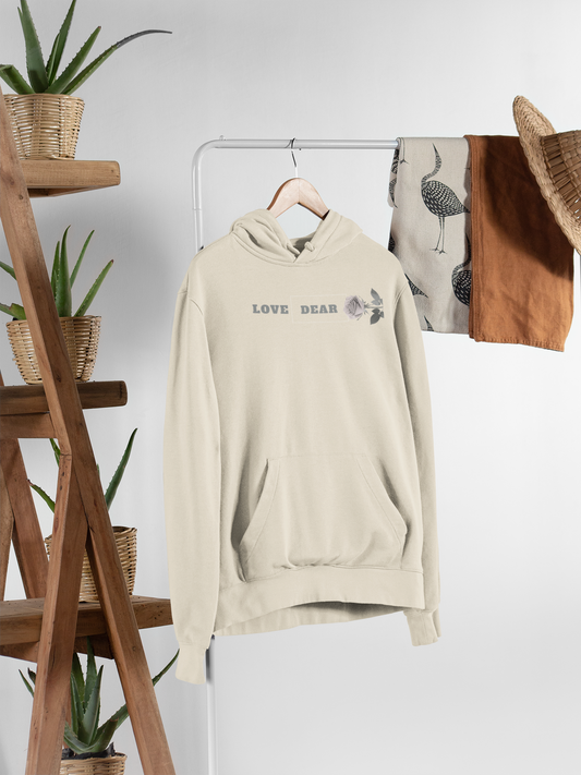 Love Dear Rose Mother Day Hoodie, Unisex Sweatshirt for Special Occasions Spoiled Mommy Natural Simple and Elegant