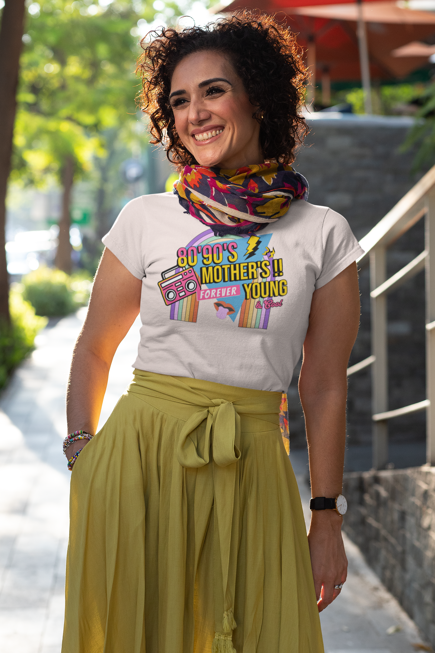 Retro and Vintage 80s 90s Mother's Day Forever Young Shirt, Gift for Moms